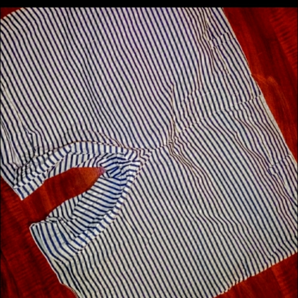 Nautica Bermuda Shorts Size 14 Stripe Stretch EUC - Picture 8 of 11